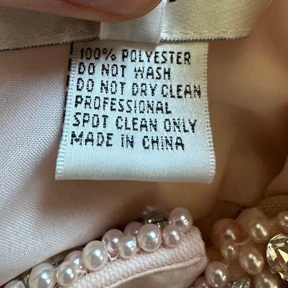 Sherri Hill Pink Blush Tulle Dress Prom Homecoming Pageant Size 4 Beaded Short - Picture 10 of 10